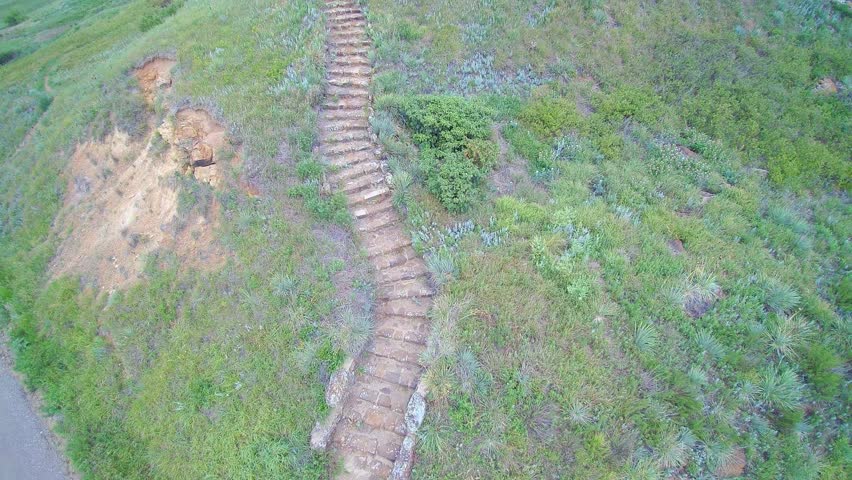 stone steps up a hill
