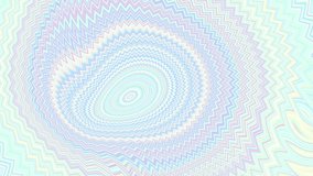 Moving random wavy texture. Psychedelic holographic animated background. Transform abstract chevron shapes. Looping animated footage.
