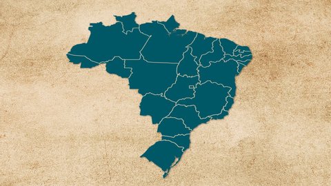 Brazil map texture papr