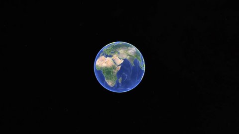 Haiti with flag. 3d earth in space - zoom in Haiti outer, created using ultra high res NASA