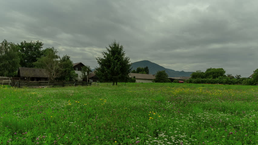 Cloudy Summer Day on the Countryside