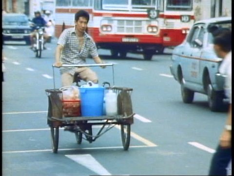 SINGAPORE, 1982, Singapore pedi cab