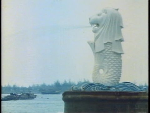 SINGAPORE, 1982, The Merlion, the symbol of Singapore