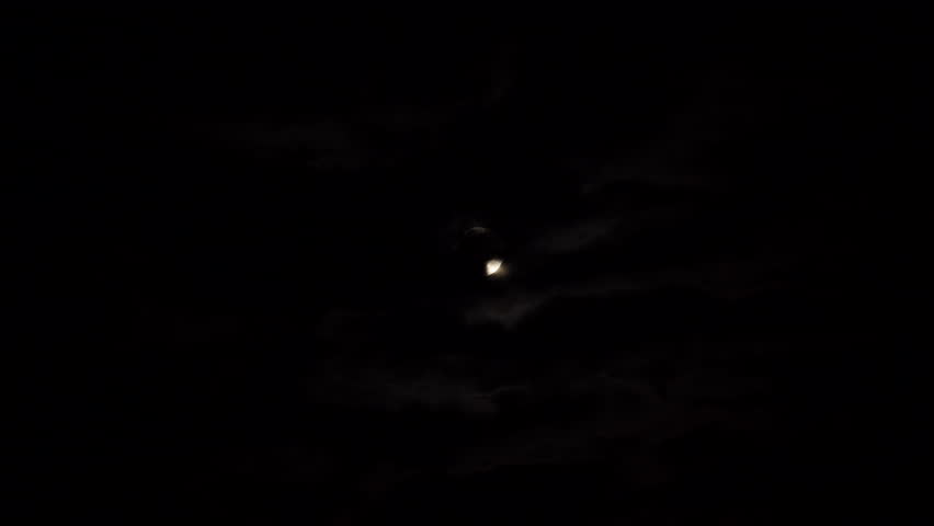 Full moon at night on dark sky moonlight 4K, a Nature Video by Voyagerix