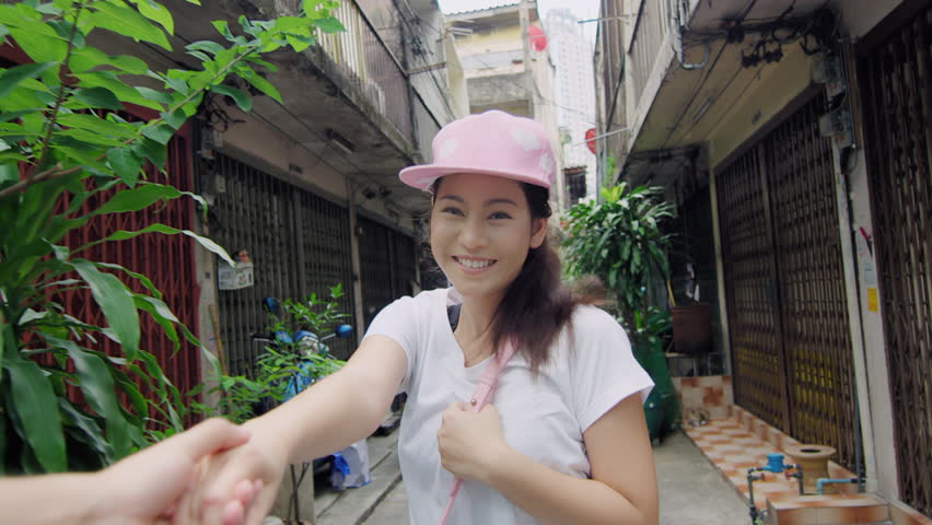 Asian young POV couple