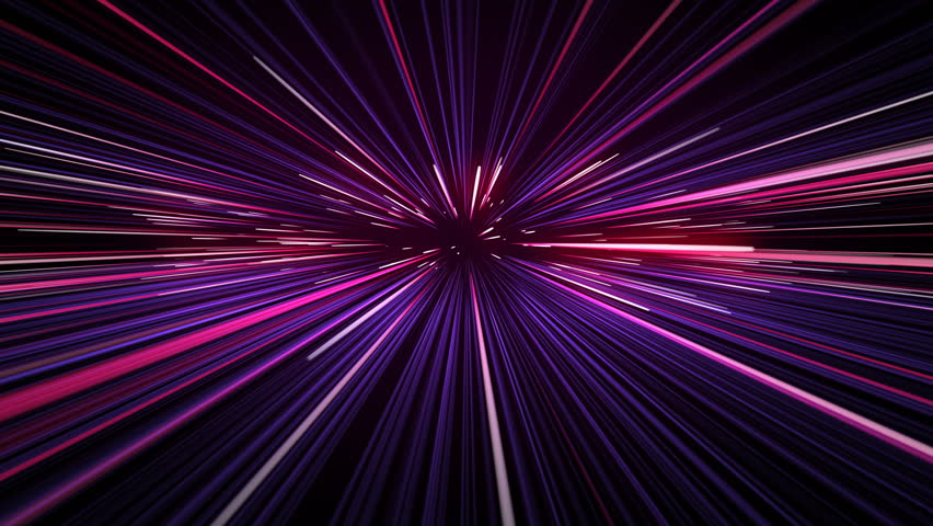 Space Travel Through Stars Trails Pink-Blue Color. Beautiful Abstract Hyperspace Jump. Digital Design Concept. Looped 3d Animation of Glowing Lightspeed Lines 4k UHD 3840x2160. | Shutterstock HD Video #1014483620