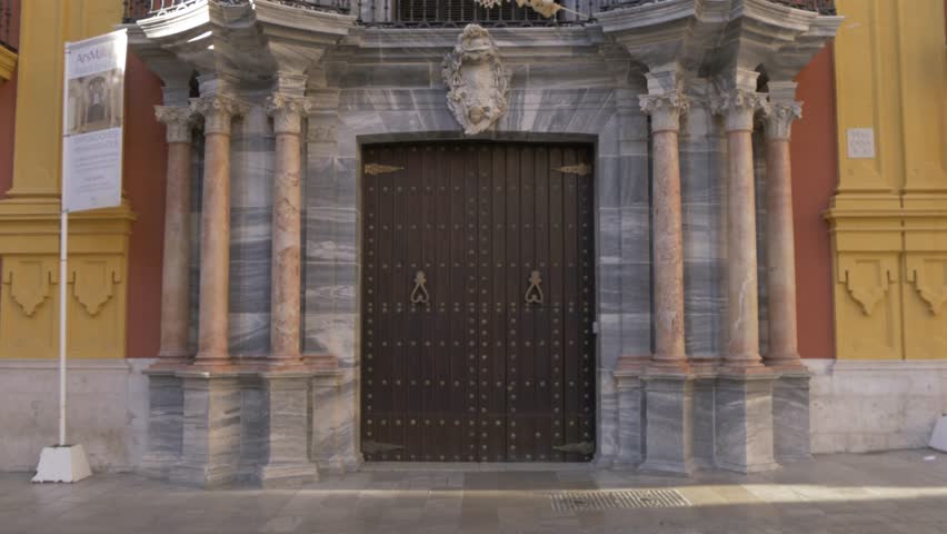 View of Obispado de Malaga in Plaza del Obispo, Malaga, Andalucia, Spain, Europe