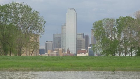 Dallas, United States - June, 2017: Dallas seen from the river