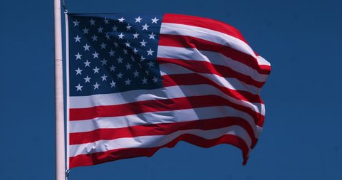 United States Flag Blowing in Stock Footage Video (100% Royalty-free)  1208560 | Shutterstock