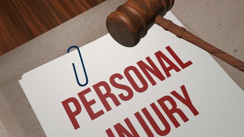 Personal injury legal concept