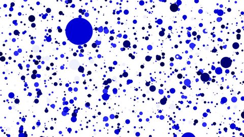 Animated background of particles. Loop animation.