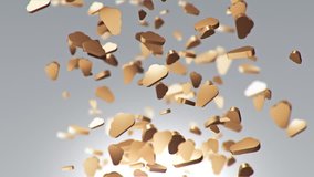 Abstract background with animation of flying cloud symbols. Animation of seamless loop. - Powered by Shutterstock - Get 15% off with code: PIKWIZARD15