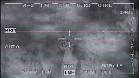 Smart bomb missile drop military drone spy war pov aerial shot falling 4k