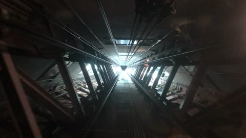 Elevator Going Down the Shaft
