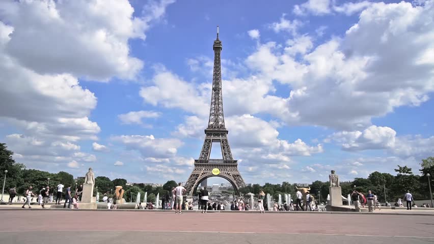 Video Time lapse of Eiffel tower ,Paris, France in June 2018 | Shutterstock HD Video #1014551459