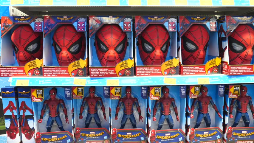 spider-man on sale toy store Stock Footage Video (100% Royalty-free) 1014562973 | Shutterstock