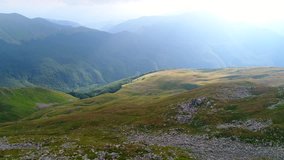 Aerial video of Mount Cusna: ridge of the Tuscan Emilian Apennines - Reggio Emilia, Italy
