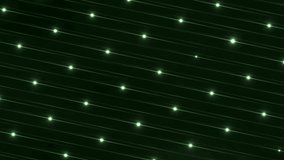 Floodlights disco background with particles. Green creative bright flood lights flashing. Seamless loop. look more options and sets footage in my portfolio