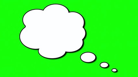 A cartoon callout speech bubble and a thought one, on a green and on a black background. Put your words inside the shape, mix with a character.
