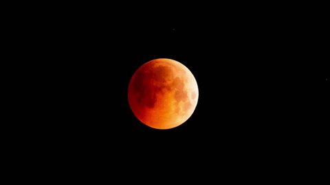 Blood Moon the longest lunar eclipse in a century, time-lapse - July 2018