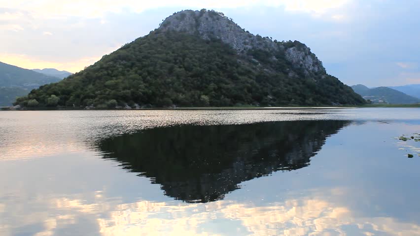 Sunset on Lake Skadar, Montenegro.