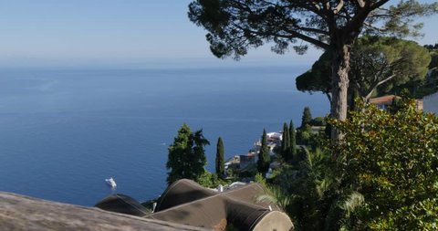 View of Villa Rufolo, Ravello, Costiera Amalfitana (Amalfi Coast), UNESCO World Heritage Site, Campania, Italy, Europe