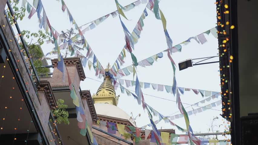 Boudhanath Stupa in the Kathmandu valley, Nepal.