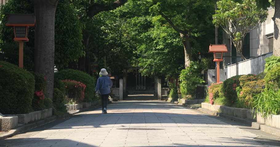 Nerima-ku Shakujii Tokyo / Japan - 05.11.2018 : Its a traditional location in Tokyo. 4K. camera : Canon EOS 5D mark4