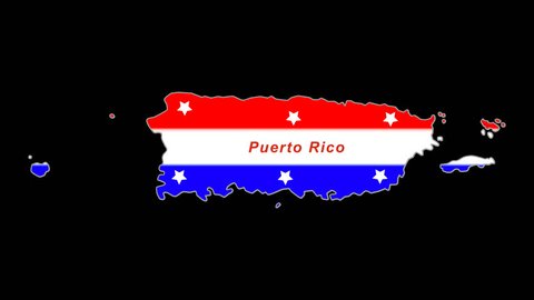 Puerto Rico Map Flag Rotating Stock Footage Video 100 Royalty Free Shutterstock