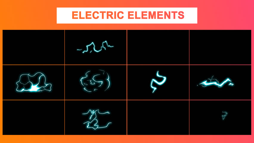 Hand Drawn Electric Elements Motion Graphics Pack contains dynamic 2d cartoon fire elements. Easy to use. Just drop elements to your project. Use with your video and graphics. Alpha channel included