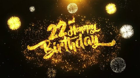 23rd Happy Birthday Text Greeting Stock Footage Video 100 Royalty Free Shutterstock