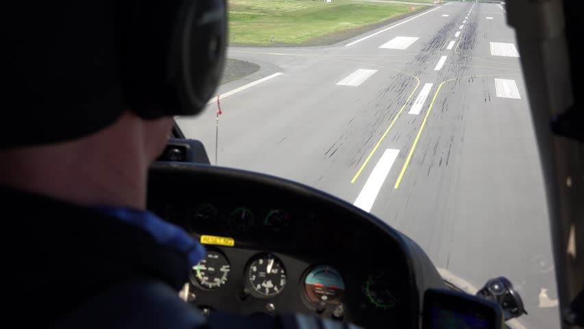 Reykjavik (capital city of Iceland) landing at the airport in 4K