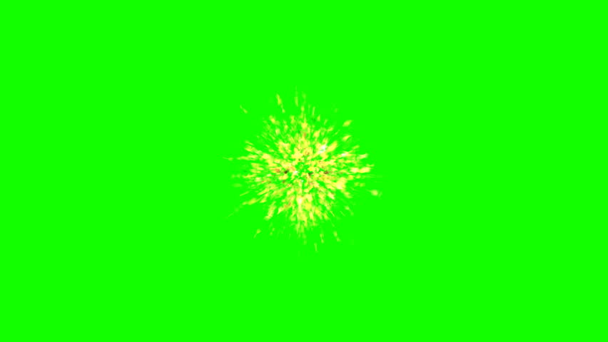 Golden explosion of confetti party on a green background | Shutterstock HD Video #1014715721