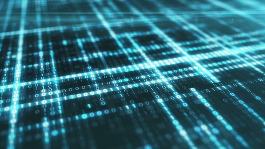 Abstract Blue Futuristic Background of Stock Footage Video (100%