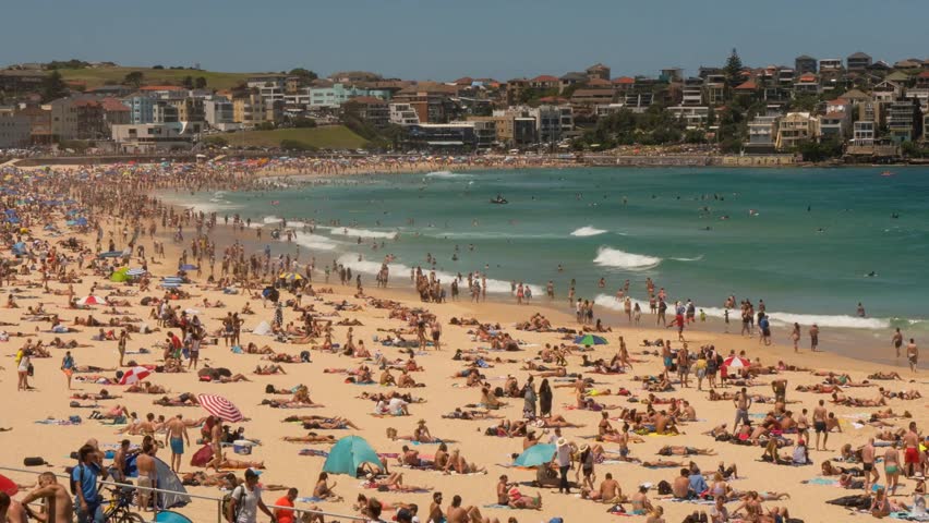 Bondi Beach, Sydney, New South Wales, Australia Royalty-Free Stock Footage #1014735233