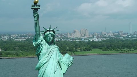 The Statue of Liberty New York motion footage