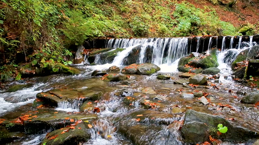 View of Little River in autumn, Great Smoky Mountains National Park, Tennessee
