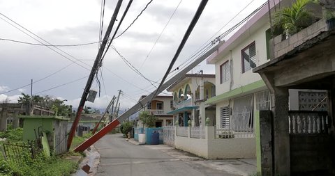 Street view Hurricane Maria is regarded as being the worst natural disaster on record to affect Dominica and Puerto Rico.