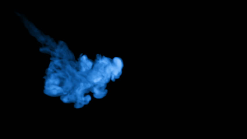 3d render of blue glow ink dissolve in water, simulation of ink injection, vfx effects with luma matte. Blue on black 18 | Shutterstock HD Video #1014770582