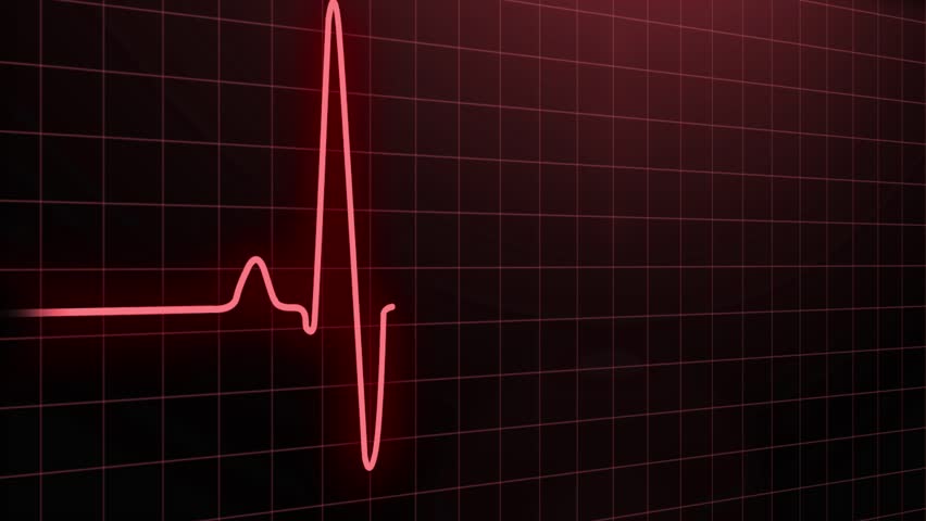 Heartbeat pulse in red | Shutterstock HD Video #1014773438