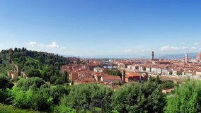 Panoramic view of Florence cityscape