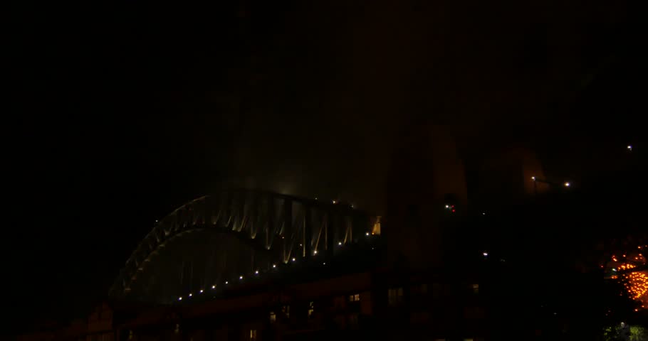 Harbour Bridge on New Years Eve, Sydney, New South Wales, Australia