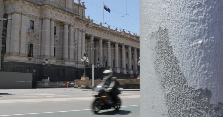 Parliament House on Spring Street, Melbourne, Victoria, Australia