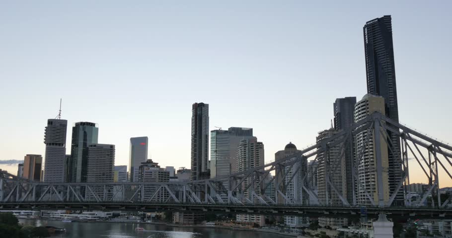 Story Bridge, Brisbane River and City Skyline, Brisbane, Queensland, Australia