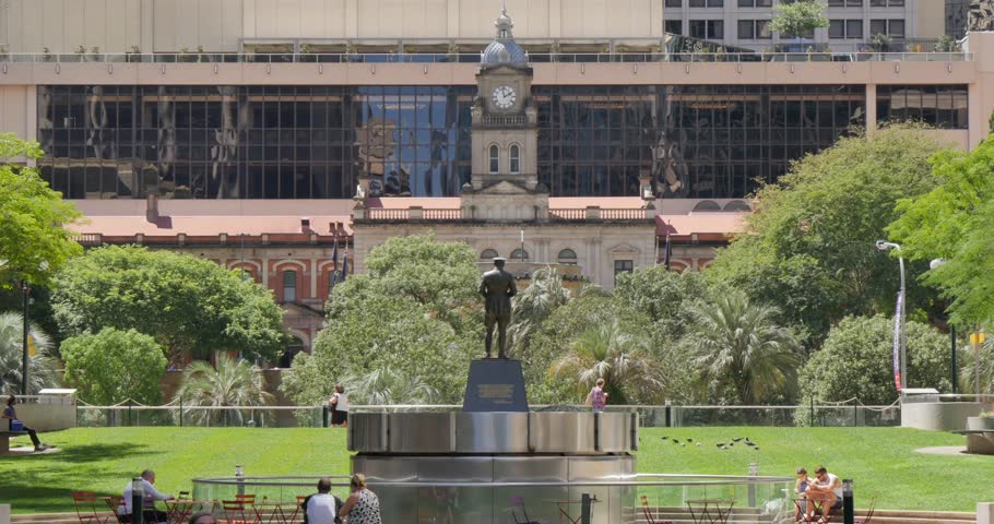 Statue on Anzac Square, Brisbane, Queensland, Australia