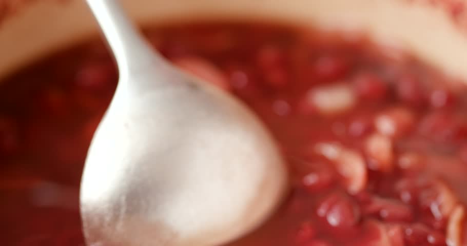 Sweetened Red Bean soup with Lotus Seeds and Lily Bulbs