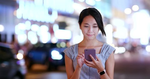 Woman Calling Taxi Mobile Phone App Stock Footage Video (100% Royalty ...