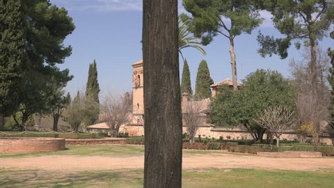 Granada, Spain - April, 2017: Convento de San Francisco (now Parador de Turismo), at the Alhambra.