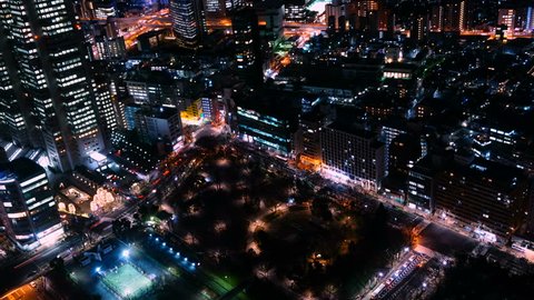 Mexico City Insurgentes Roundabout Night Traffic Stock Footage Video ...