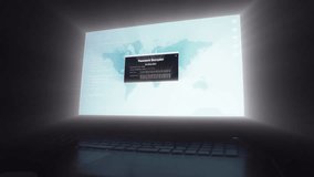 Hacking Password. World Map Screen. The Dolly Track From Left To Right Shine Effect - Powered by Shutterstock - Get 15% off with code: PIKWIZARD15